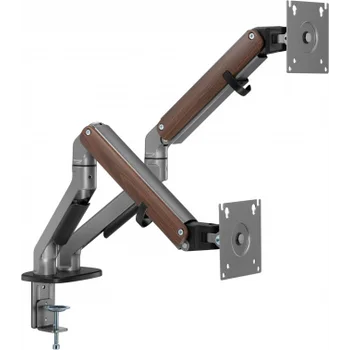 Кронштейн для мониторов Ultramounts UM735WD серый/коричневый 17"-27" макс.7кг крепление к столешнице