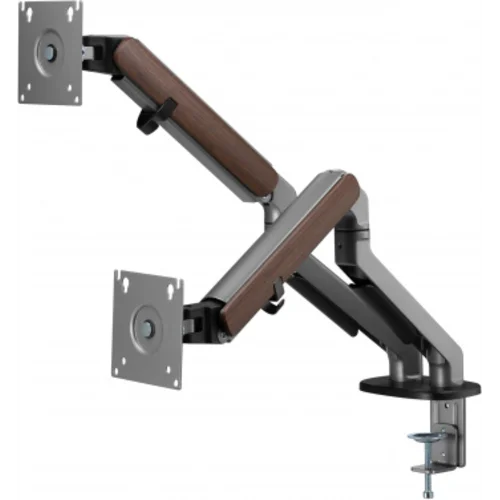 Кронштейн для мониторов Ultramounts UM735WD серый/коричневый 17"-27" макс.7кг крепление к столешнице