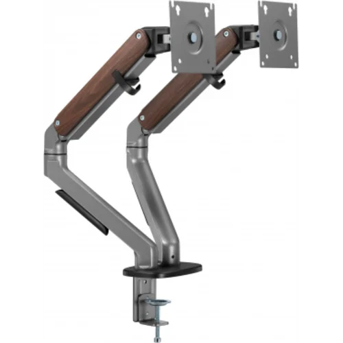 Кронштейн для мониторов Ultramounts UM735WD серый/коричневый 17"-27" макс.7кг крепление к столешнице