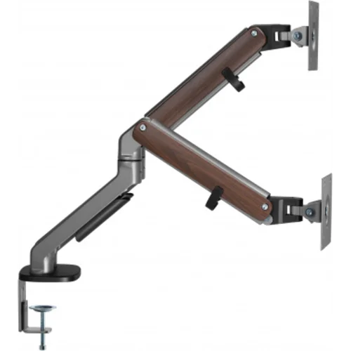Кронштейн для мониторов Ultramounts UM735WD серый/коричневый 17"-27" макс.7кг крепление к столешнице