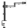 Кронштейн для мониторов Ultramounts UM736 черный 17"-32" макс.8кг крепление к столешнице поворот и н