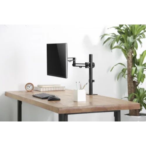 Кронштейн для мониторов Ultramounts UM736 черный 17"-32" макс.8кг крепление к столешнице поворот и н