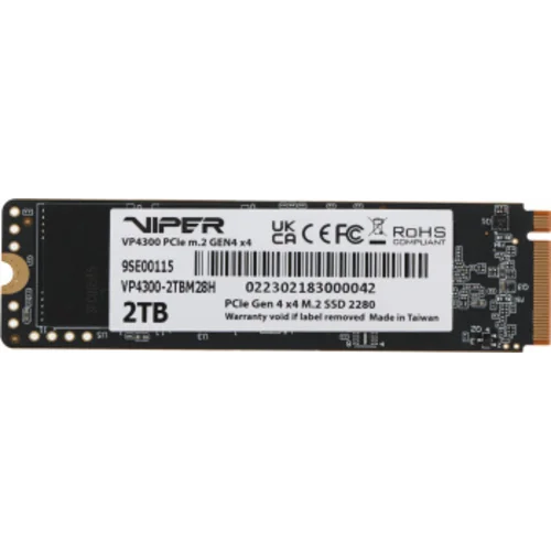 Накопитель SSD Patriot PCIe 4.0 x4 2TB VP4300-2TBM28H Viper VP4300 M.2 2280