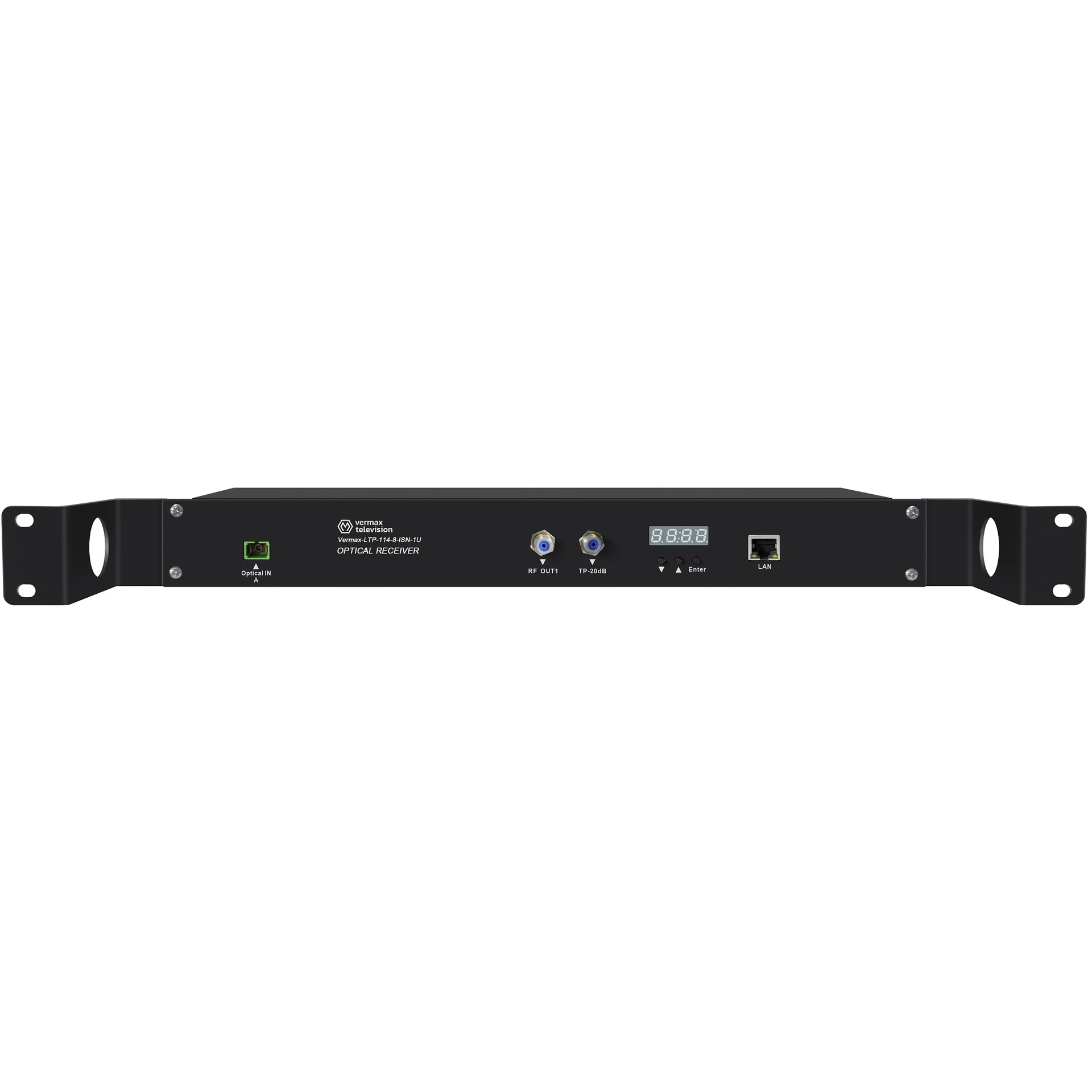 Приёмник оптический для сетей КТВ Vermax-LTP-114-8-ISN-1U