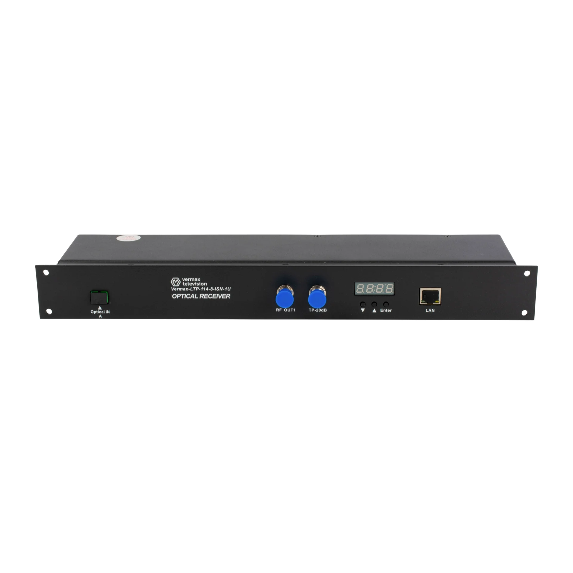 Приёмник оптический для сетей КТВ Vermax-LTP-114-8-ISN-1U