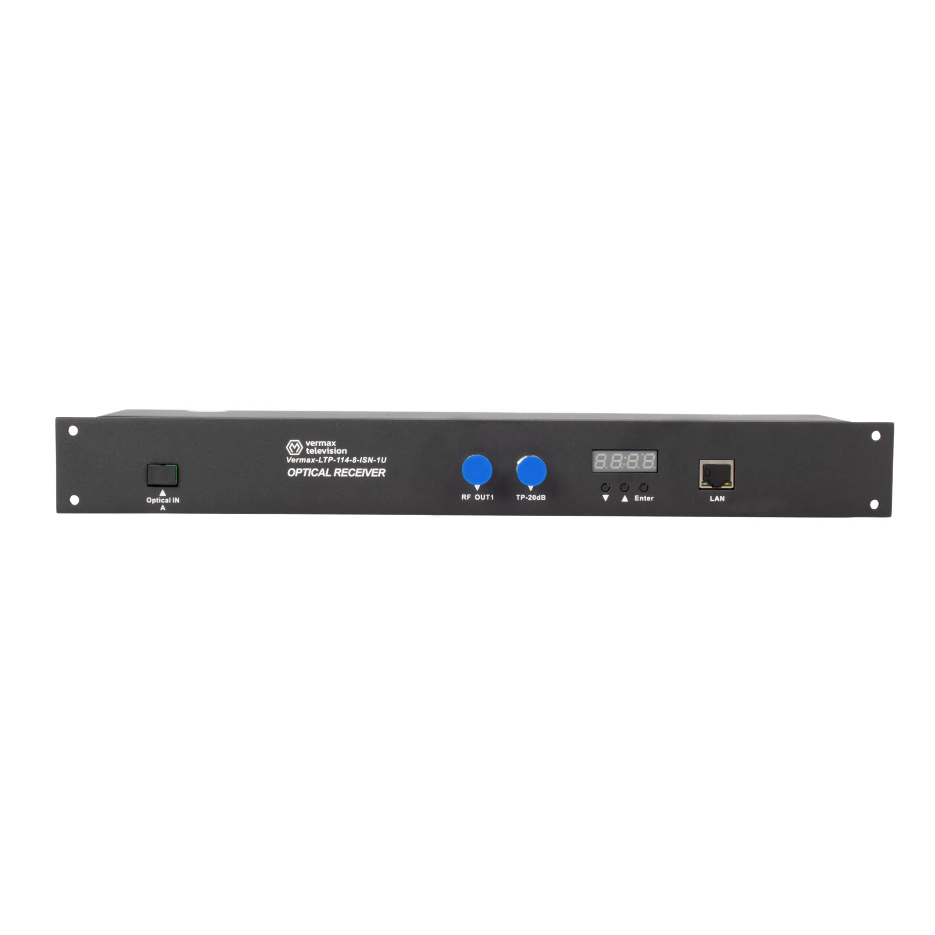 Приёмник оптический для сетей КТВ Vermax-LTP-114-8-ISN-1U