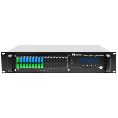 Оптический усилитель VERMAX для сетей КТВ, 2 входа, 16*20dBm выхода, WDM фильтр PON