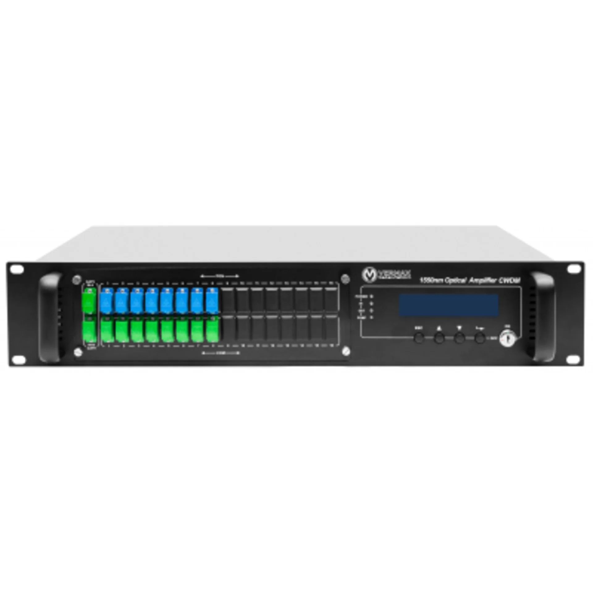 Оптический усилитель VERMAX для сетей КТВ, 2 входа, 16*22dBm выходов, PON фильтр