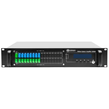 Оптический усилитель VERMAX для сетей КТВ, 2 входа, 16*23dBm выхода, WDM фильтр PON