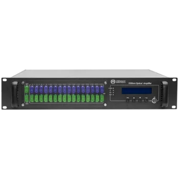 Оптический усилитель VERMAX для сетей КТВ, 2 входа, 32*18dBm выхода, WDM фильтр PON
