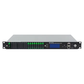 Оптический усилитель VERMAX для сетей КТВ, 1 вход, 16*19dBm выход, RT1, 1U