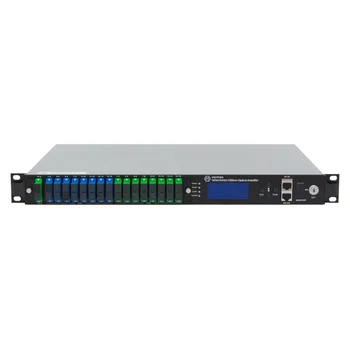 Оптический усилитель VERMAX для сетей КТВ, 2 входа, 16*20dBm выход, CWDM 1310/1490/1550, 1U