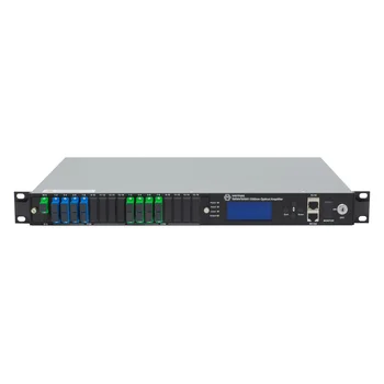 Оптический усилитель VERMAX для сетей КТВ, 1 вход, 8*15dBm выход, CWDM 1310/1490/1550, RT1, 1U