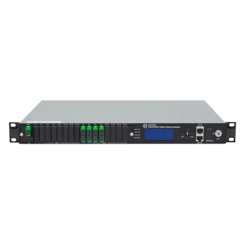 Оптический усилитель VERMAX для сетей КТВ, 1 вход, 8*21dBm выход, RT1, 1U