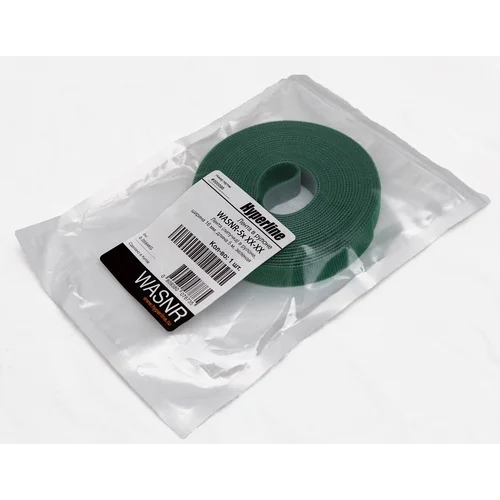 Лента (липучка) в рулоне, ширина 16 мм, длина 5 м, зеленая