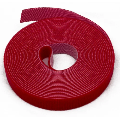 Лента (липучка) в рулоне, ширина 16 мм, длина 5 м, красная