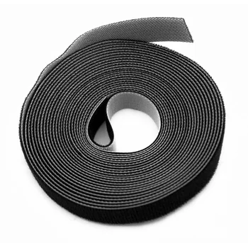 Лента (липучка) в рулоне Hyperline WASNR-5x9-BK ширина 9 мм, длина 5 м, черная 401702