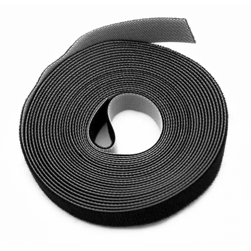 Лента (липучка) в рулоне Hyperline WASNR-5x9-BK ширина 9 мм, длина 5 м, черная 401702