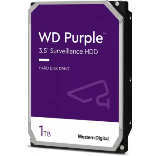 Жесткий диск WD SATA-III 1Tb WD10PURZ Surveillance Purple (5400rpm) 64Mb 3.5"