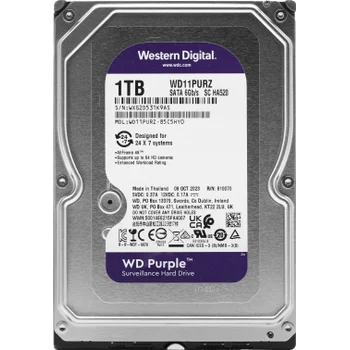 Жесткий диск WD SATA-III 1TB WD11PURZ Surveillance Purple (5400rpm) 64Mb 3.5"