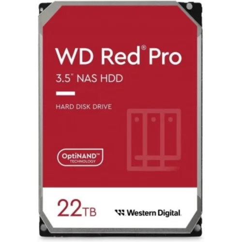 Жесткий диск WD SATA-III 22TB WD221KFGX NAS Red Pro (7200rpm) 512Mb 3.5"