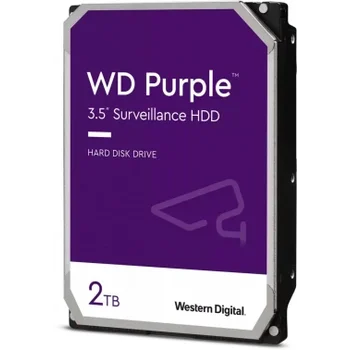 Жесткий диск WD SATA-III 2TB WD23PURZ Surveillance Purple (5400rpm) 64Mb 3.5"