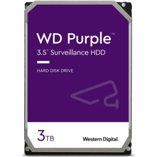 Жесткий диск WD SATA-III 3TB WD33PURZ Surveillance Purple (5400rpm) 256Mb 3.5"