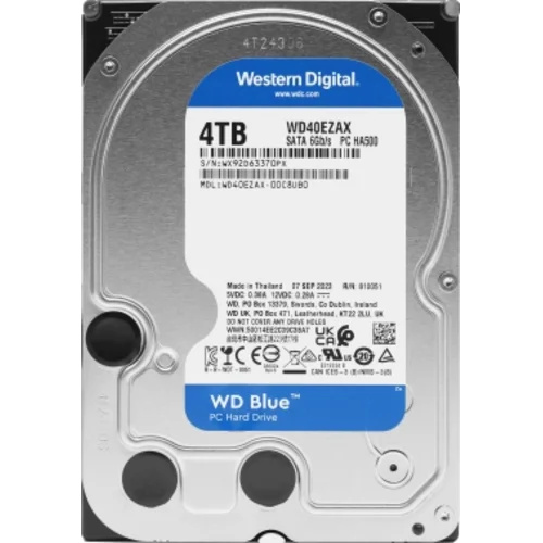 Жесткий диск WD SATA-III 4TB WD40EZAX Desktop Blue (5400rpm) 256Mb 3.5"