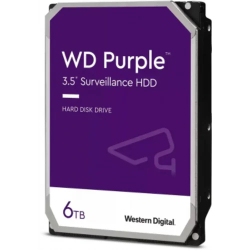 Жесткий диск WD SATA-III 6TB WD63PURZ Surveillance Purple (5640rpm) 256Mb 3.5"