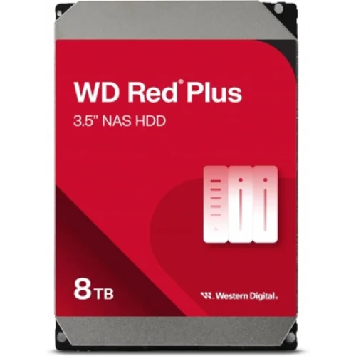 Жесткий диск WD SATA-III 8TB WD80EFPX NAS Red Plus (5640rpm) 256Mb 3.5"
