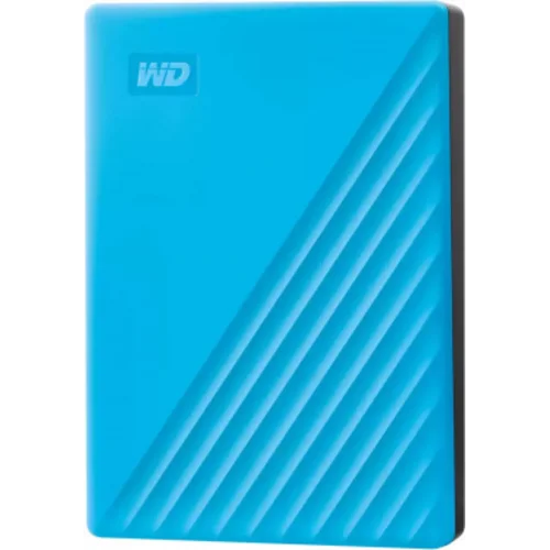 Жесткий диск WD USB 3.0 4Tb WDBPKJ0040BBL-WESN My Passport 2.5" голубой