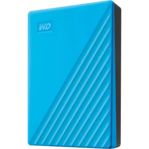 Жесткий диск WD USB 3.0 4Tb WDBPKJ0040BBL-WESN My Passport 2.5" голубой