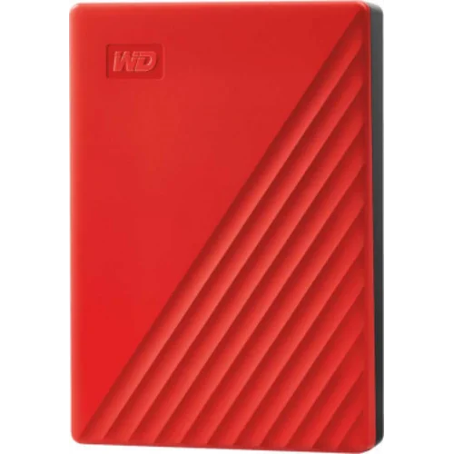 Жесткий диск WD USB 3.2 Gen 1 4Tb WDBPKJ0040BRD-WESN My Passport 2.5" красный