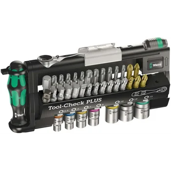 Набор инструментов TooCheck PLUS, включающий трещотку, биты, головки и ручку-держатель, 39 предметов WE-056490