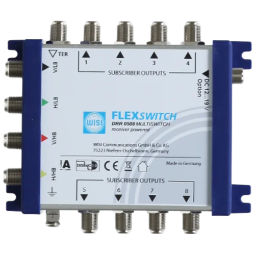 Мультисвитч WISI FLEXSWITCH 5х8 с питанием от ресивера