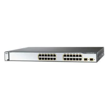 Коммутатор Cisco Catalyst WS-C3750-24PS-S (некондиция, неисправно PoE на одном порте RJ-45)