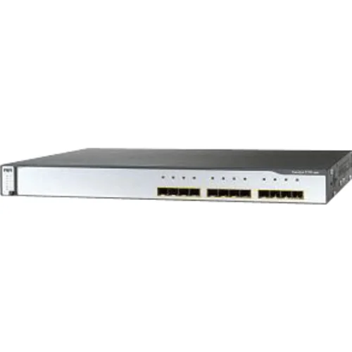 Коммутатор Cisco Catalyst WS-C3750G-12S-S (некондиция, сломаны защелки крепления на 4 портах SFP)