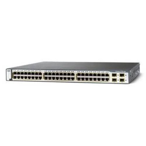 Коммутатор Cisco Catalyst WS-C3750G-48TS-S (некондиция, два порта не работают на скорости 1000Mb/s)