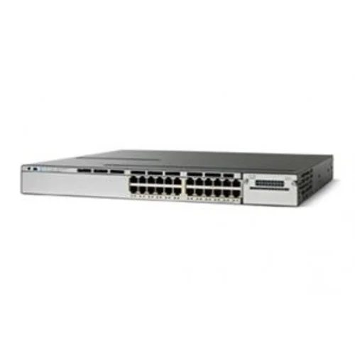 Коммутатор Cisco Catalyst WS-C3750X-24T-S (некондиция, повреждение лицевой панели)