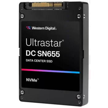 Твердотельный накопитель (SSD) Western Digital Ultrastar DC SN655, 7.68TB, PCIe 4.0 U.3, 3D TLC, 2.5", 15mm, 1 DWPD