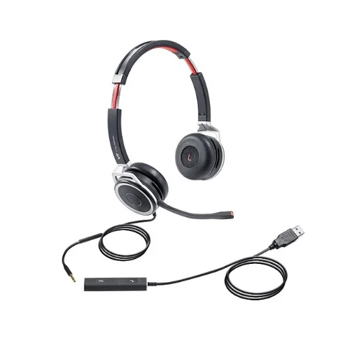 Проводная гарнитура X208-D, Дуо, HD звук, разъемы 3,5 мм Jack и USB