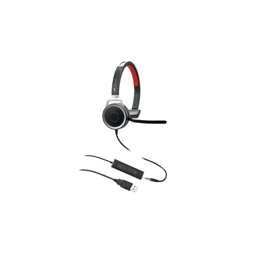 Головная гарнитура VT X208, Моно, HD звук, разъемы 3,5 мм Jack и USB