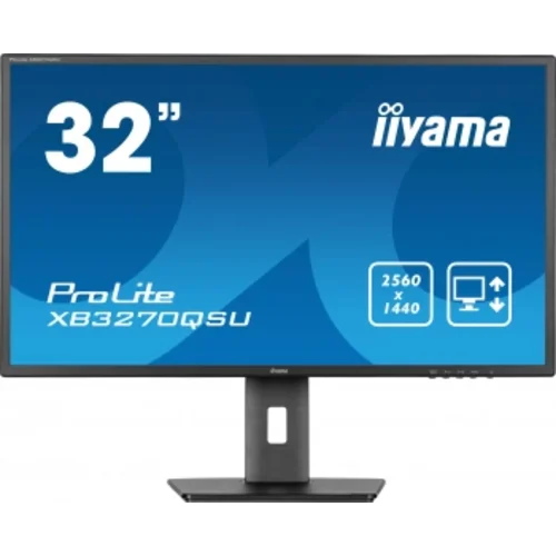 Монитор Iiyama 31.5" ProLite XB3270QSU-B1 черный IPS 16:9 HDMI M/M матовая HAS Piv 250cd 178гр/178гр