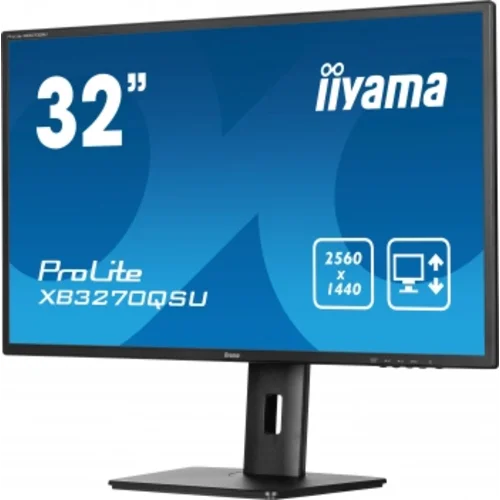 Монитор Iiyama 31.5" ProLite XB3270QSU-B1 черный IPS 16:9 HDMI M/M матовая HAS Piv 250cd 178гр/178гр