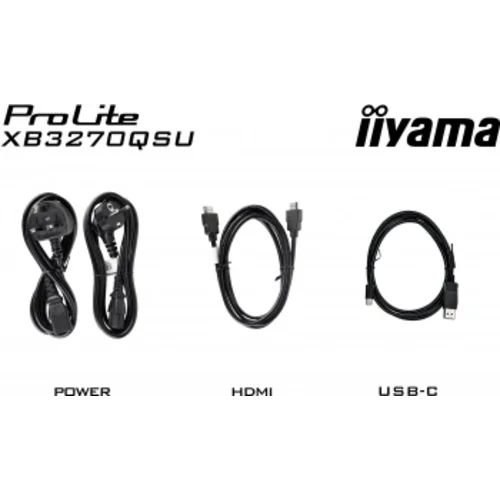 Монитор Iiyama 31.5" ProLite XB3270QSU-B1 черный IPS 16:9 HDMI M/M матовая HAS Piv 250cd 178гр/178гр