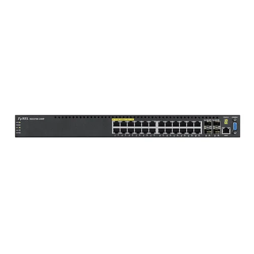 Коммутатор ZYXEL XGS3700-24HP 24 port Layer 2/3 Gigabit Datacenter Switch, PoE, 4x 10G