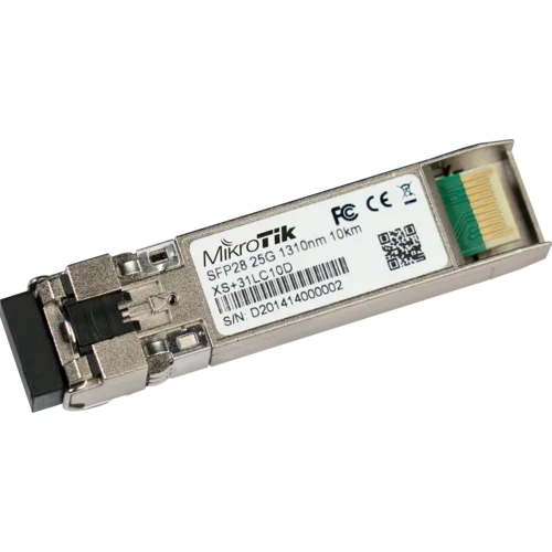 Модуль Mikrotik SFP/SFP+/SFP28 оптический, 1/10/25G, дальность до 10км, 1310нм