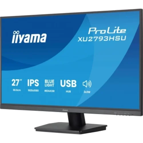 Монитор Iiyama 27" ProLite XU2793HSU-B7 черный IPS LED 1ms 16:9 HDMI M/M матовая 250cd 178гр/178гр 1