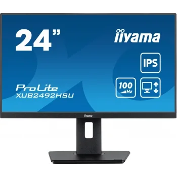 Монитор Iiyama 23.8" ProLite XUB2492HSU-B6 черный IPS LED 0.4ms 16:9 HDMI M/M матовая HAS Piv 250cd