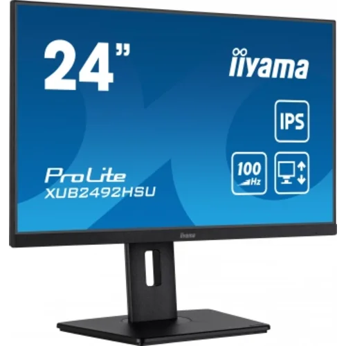 Монитор Iiyama 23.8" ProLite XUB2492HSU-B6 черный IPS LED 0.4ms 16:9 HDMI M/M матовая HAS Piv 250cd